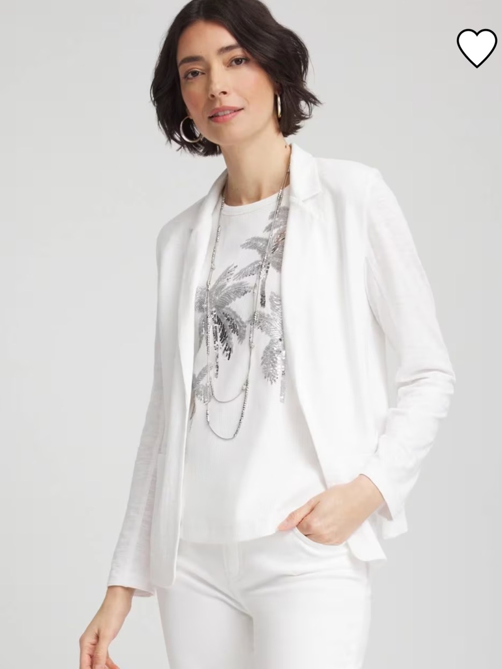 Chico’s Slub Knit Blazer